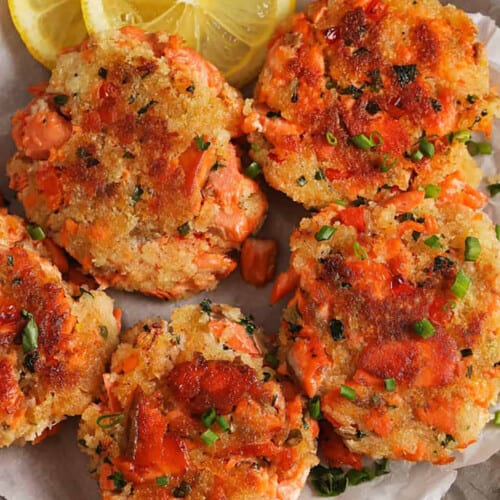 plated Salmon Croquettes