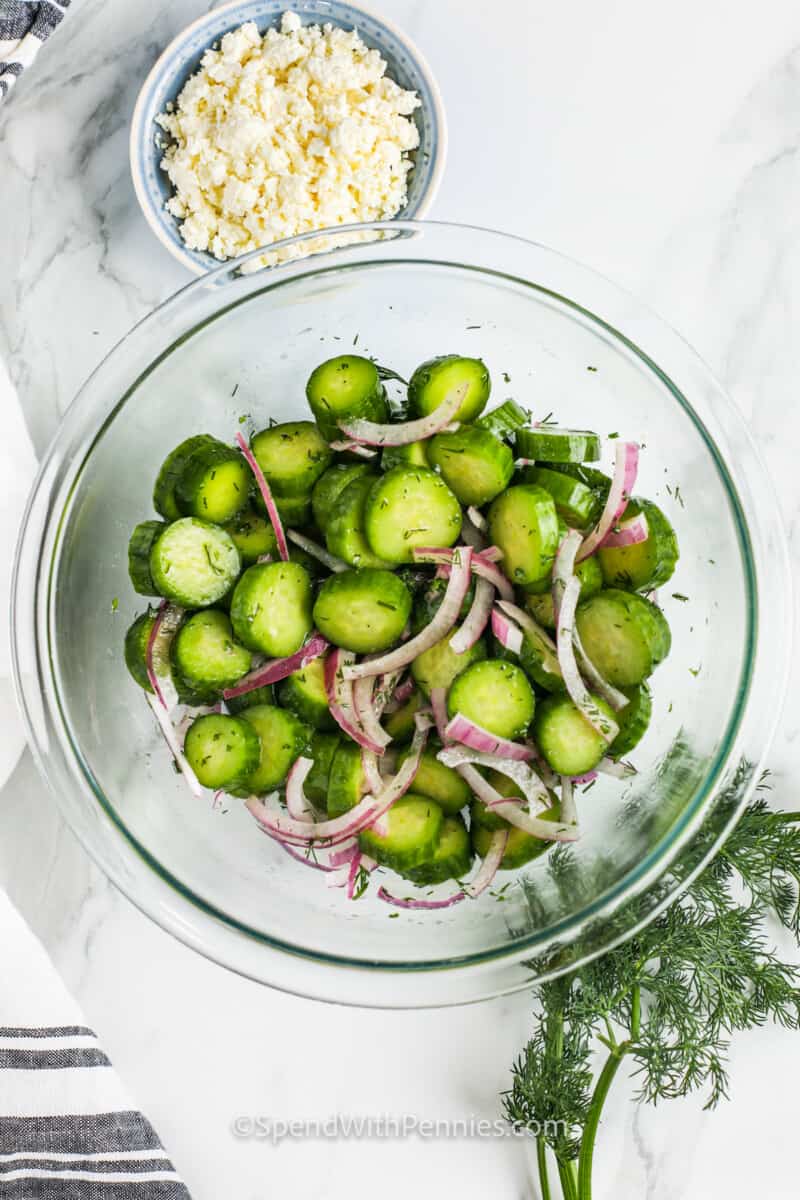 Cucumber Feta Salad Spend With Pennies