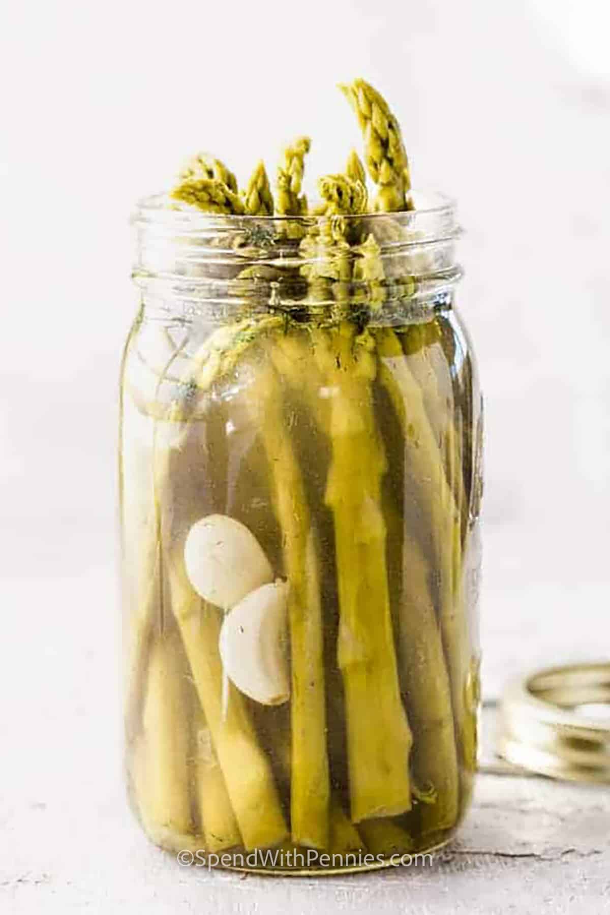 Pickled Asparagus with garlic