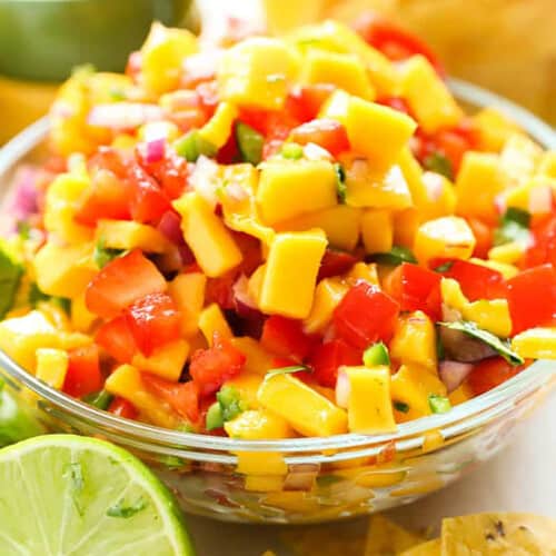 bowl of Fresh Mango Salsa Recipe