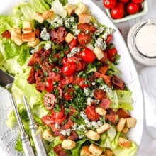 BLT Salad in a dish