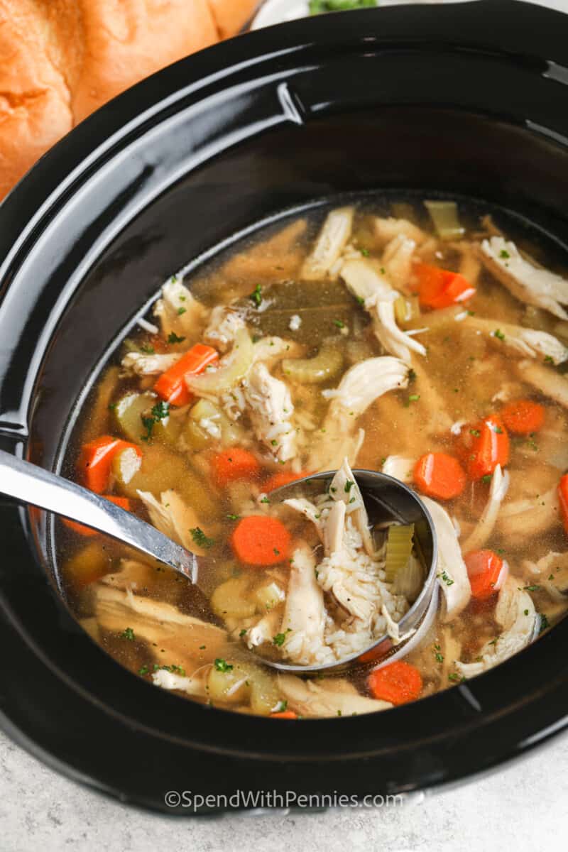 Crockpot Chicken Rice Soup Spend With Pennies