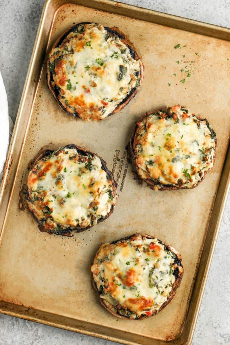 Stuffed Portobello Mushrooms - Spend With Pennies