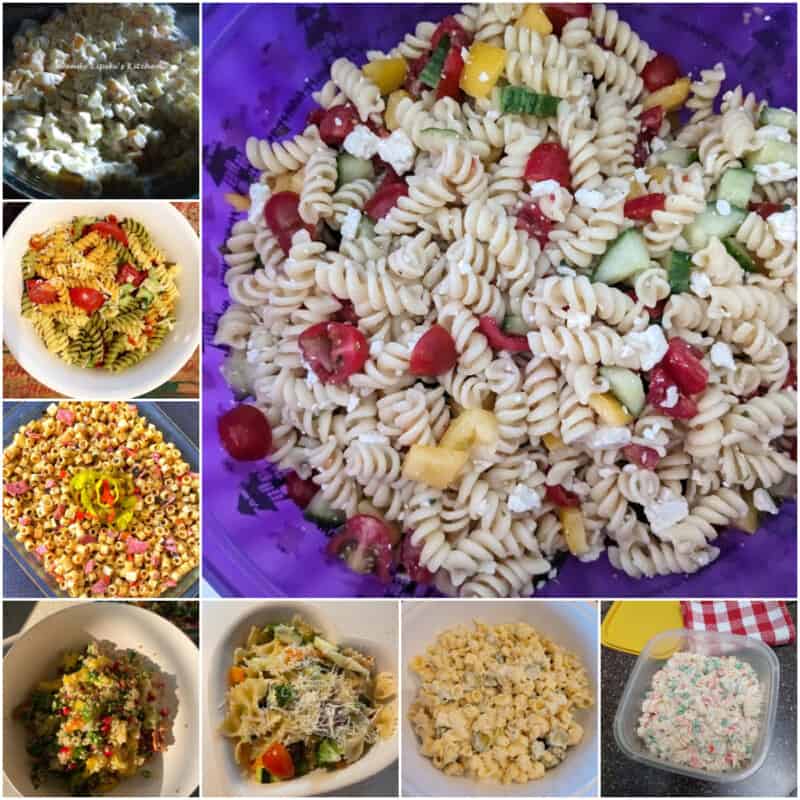 collage of july cooking challenge submission photos