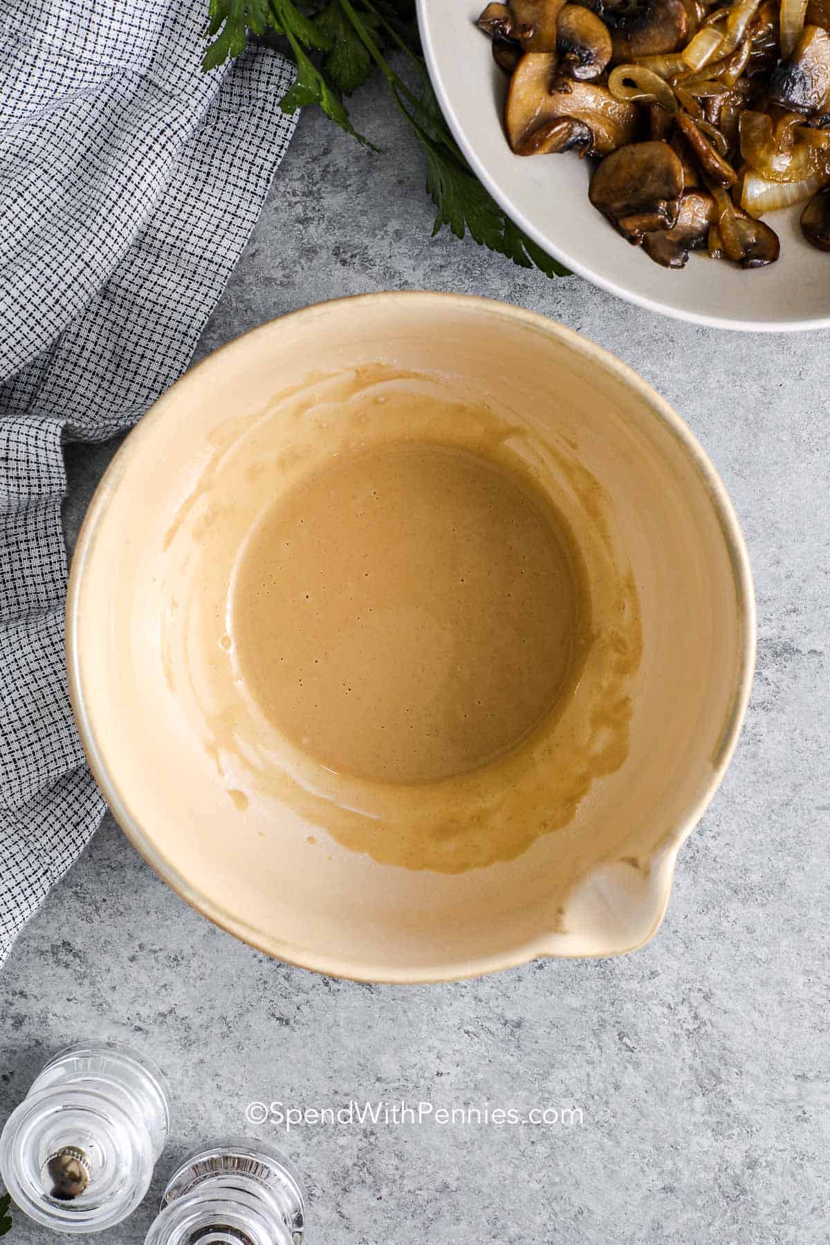 a bowl of sauce