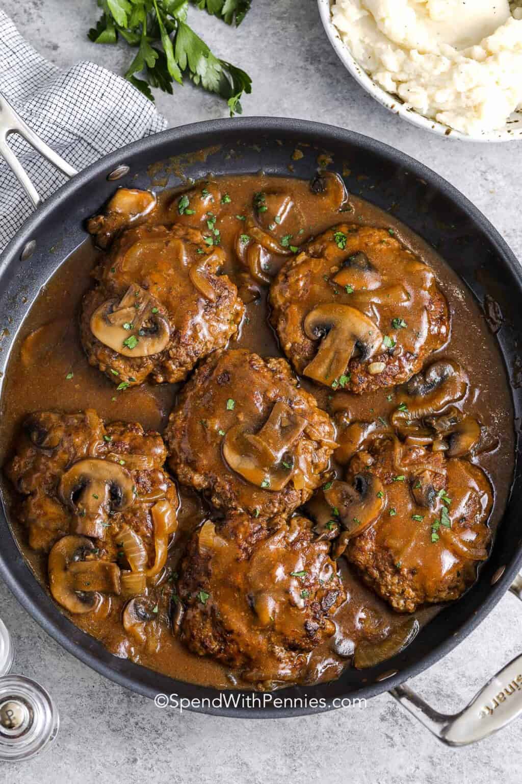 Salisbury Steak Recipe Spend with Pennies