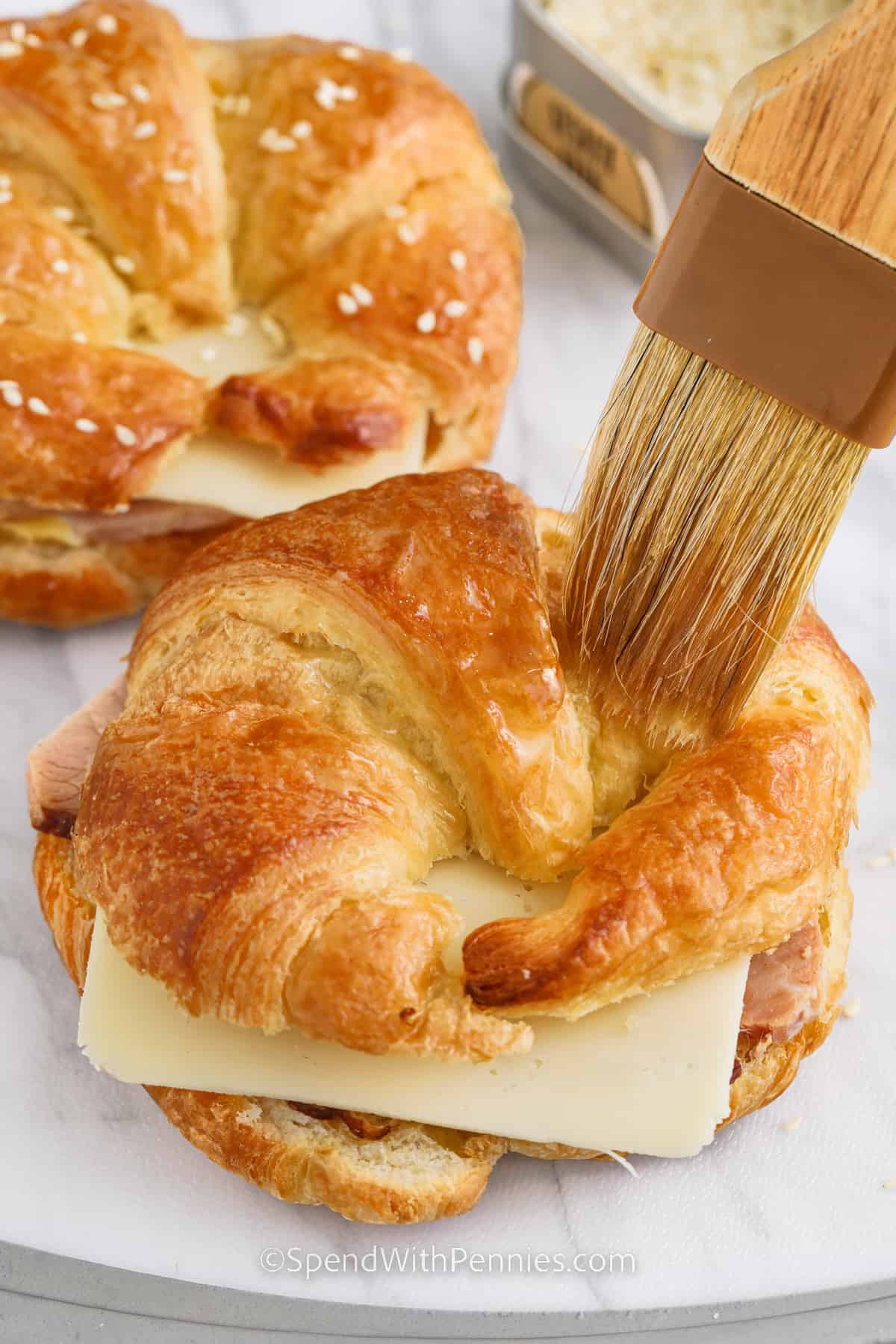 Ham and Cheese Croissant Spend With Pennies