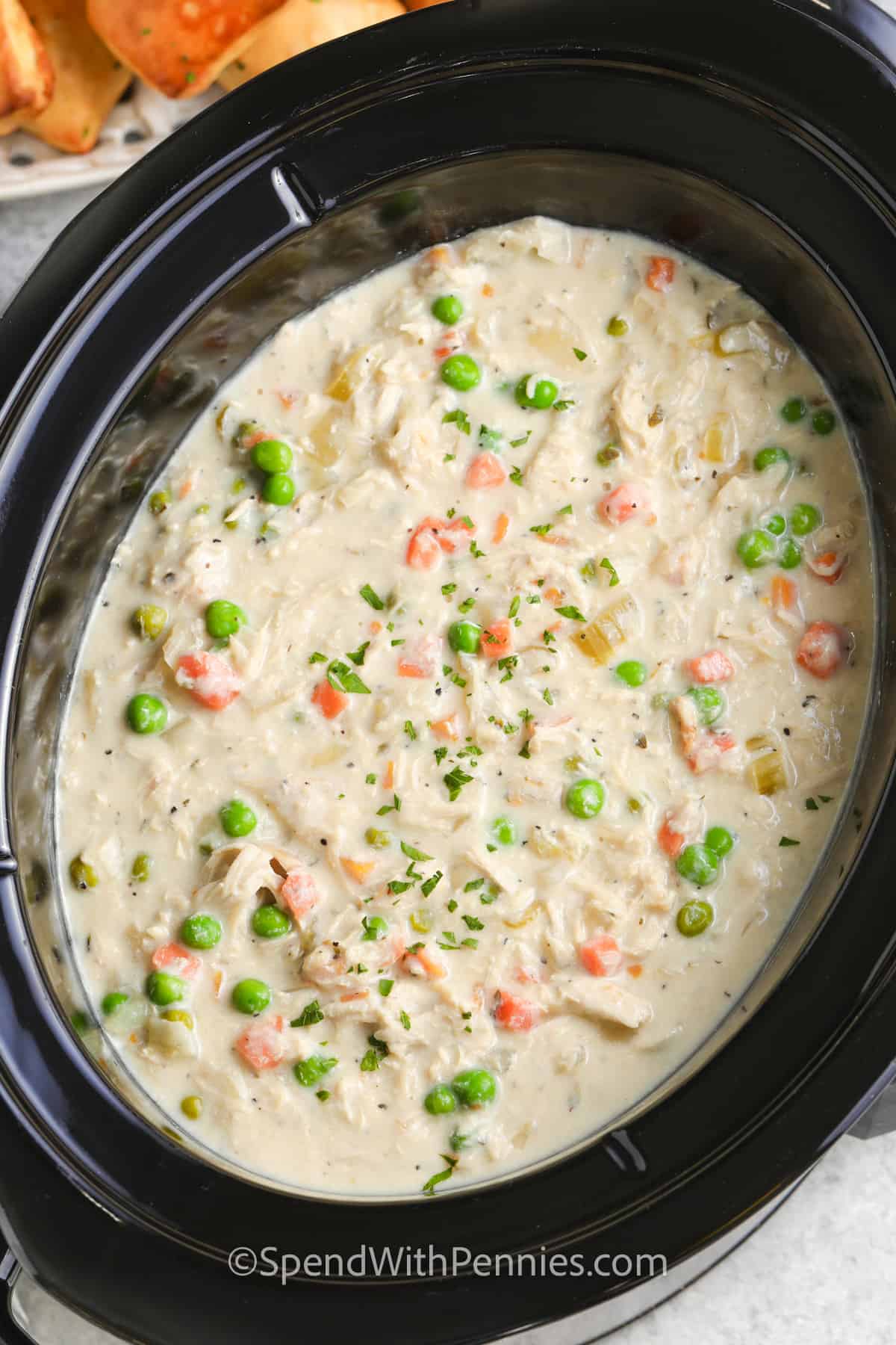 Crock Pot Chicken Pot Pie Soup Spend With Pennies