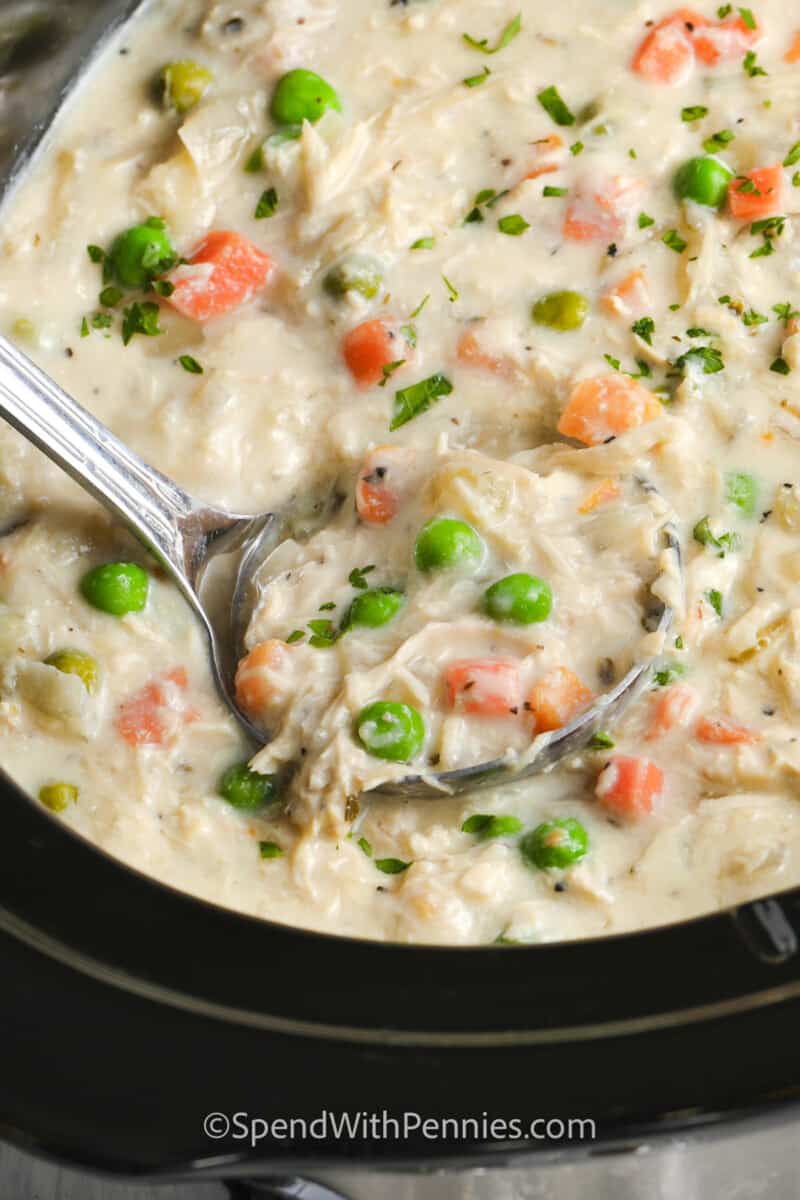 Crock Pot Chicken Pot Pie Soup Spend With Pennies