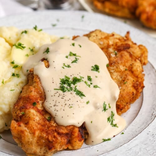 Chicken Fried Chicken with mashed potatoes and gravy