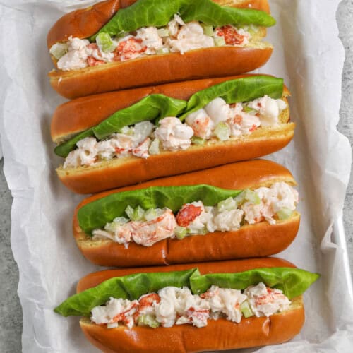 sheet pan of Lobster Roll