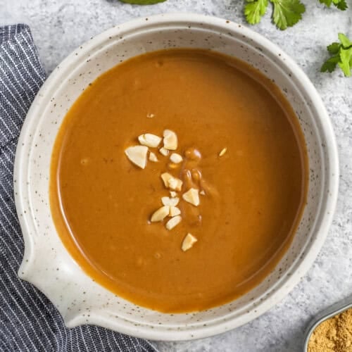 plated Peanut Sauce Recipe