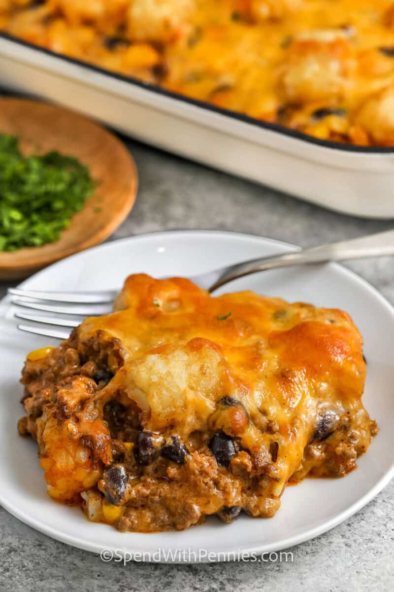 plate of Cowboy Casserole
