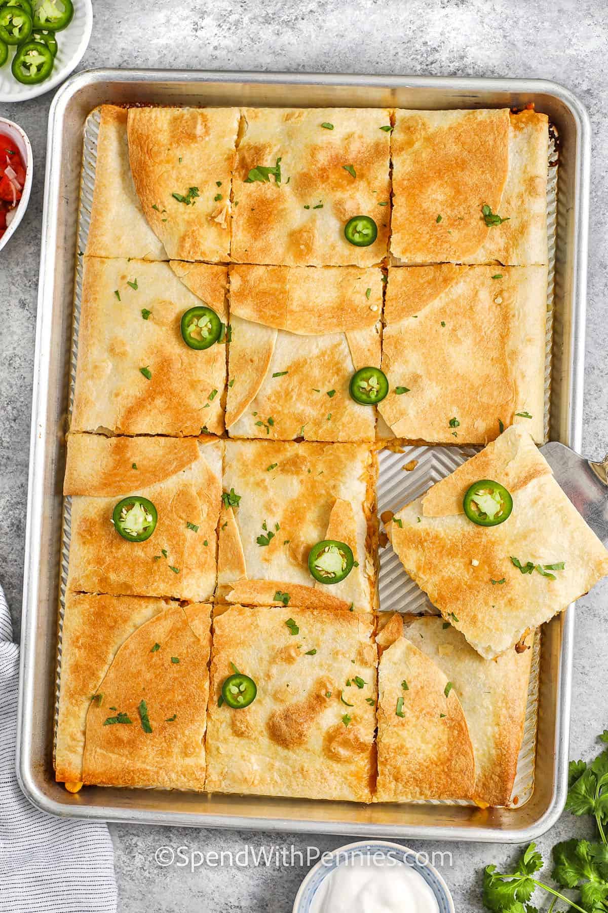 Sheet Pan Quesadillas
