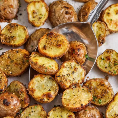 Ranch Potatoes on a spoon