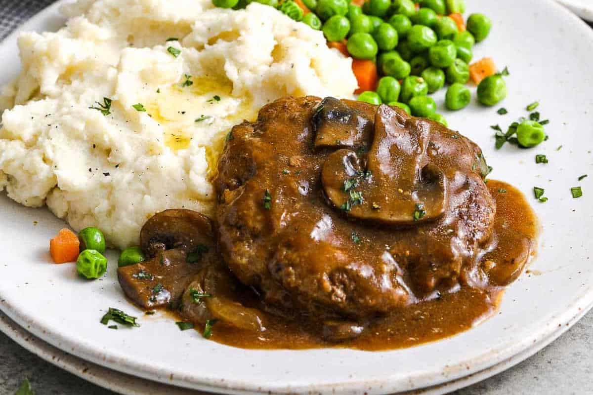 Cozy Up With This Mushroom Salisbury Steak Tonight!