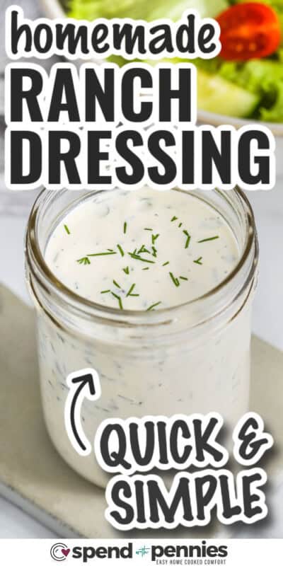 Mini Ranch Dressing Ranch Dressing Recipe - Spend With Pennies