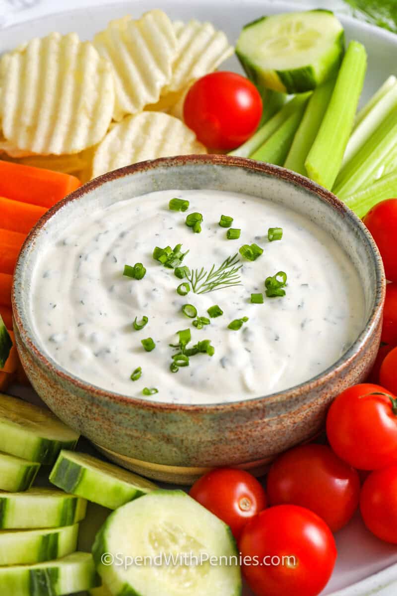 Ranch Dip with veggies