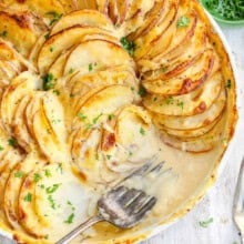 plated Au Gratin Potatoes