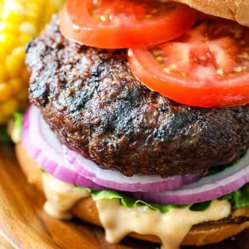 close up of Classic Hamburger Recipe