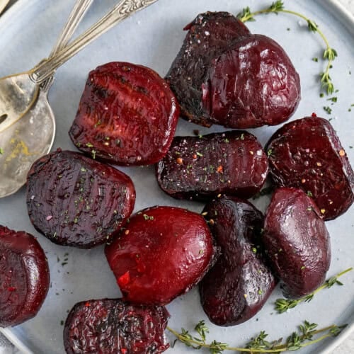 plated Roasted Beets