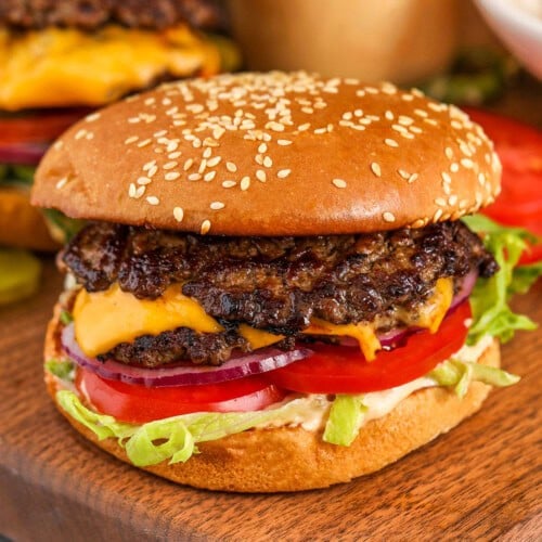 Smash Burgers with two patties