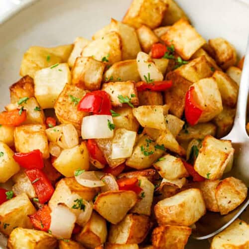 plated Air Fryer Home Fries