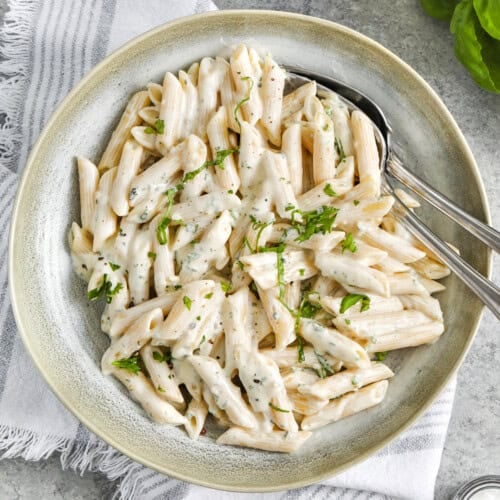 creamy and cheesy Boursin Pasta