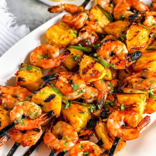 Shrimp Kabobs with pineapple