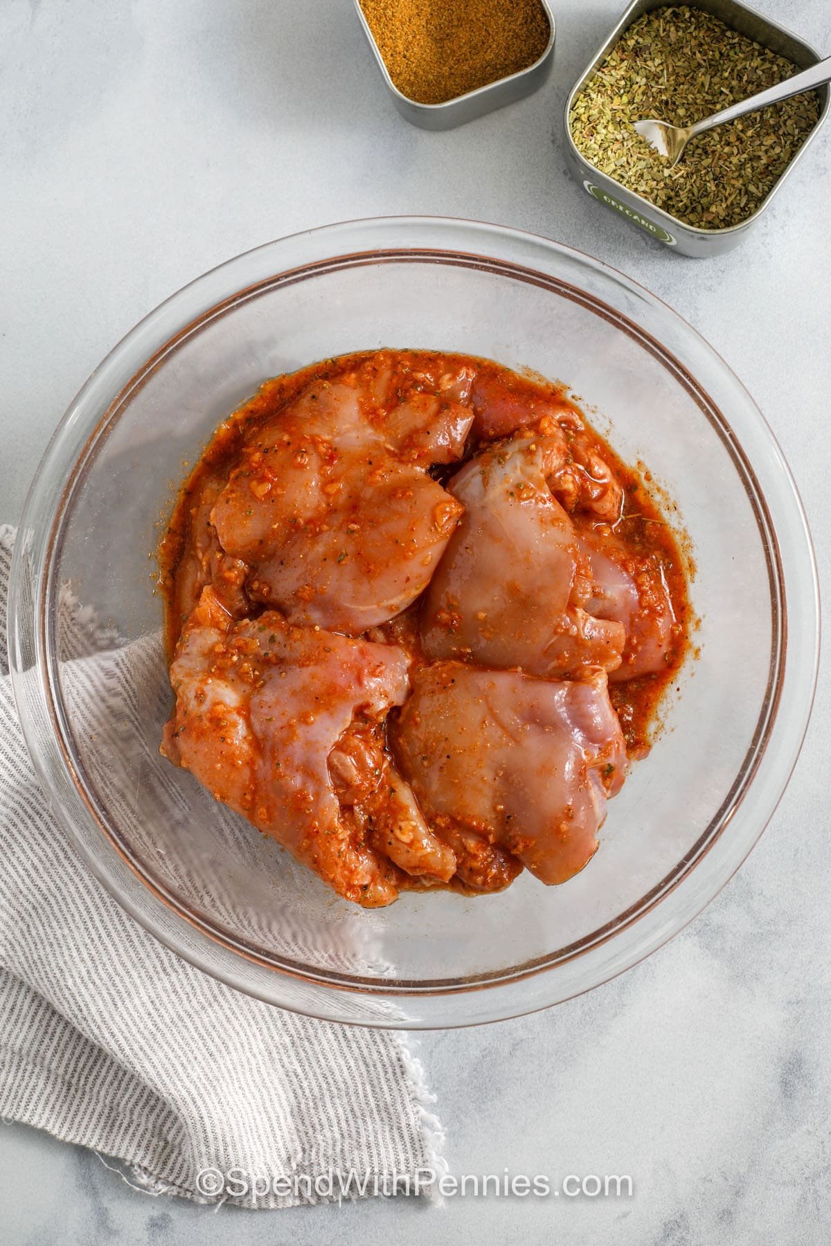 marinading Copycat Chipotle Chicken