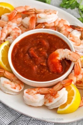 Cocktail Sauce with shrimp