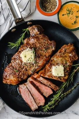 pan of Juicy Oven Steak