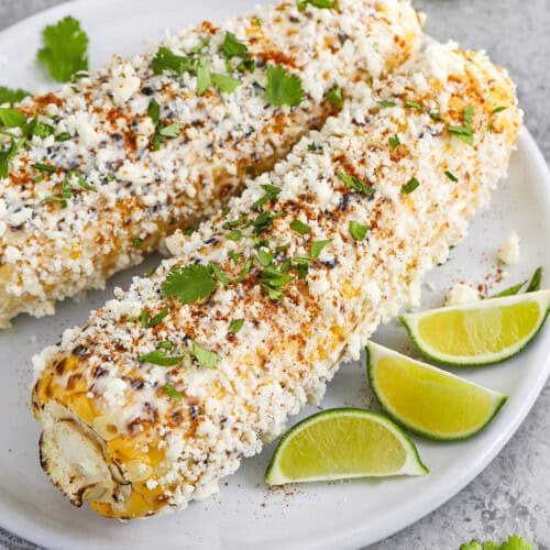 close up of Mexican Street Corn