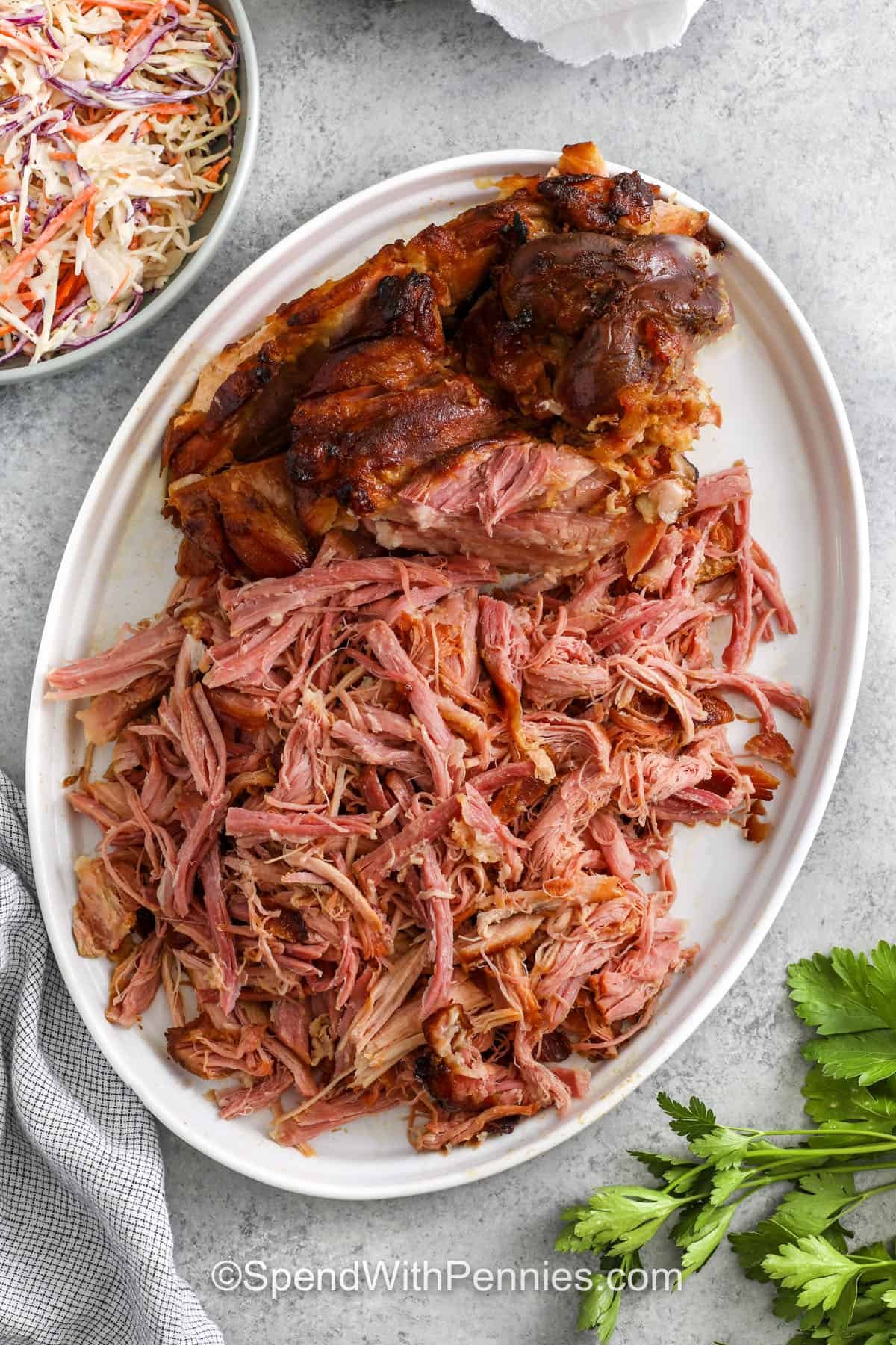 plate of Pulled Ham