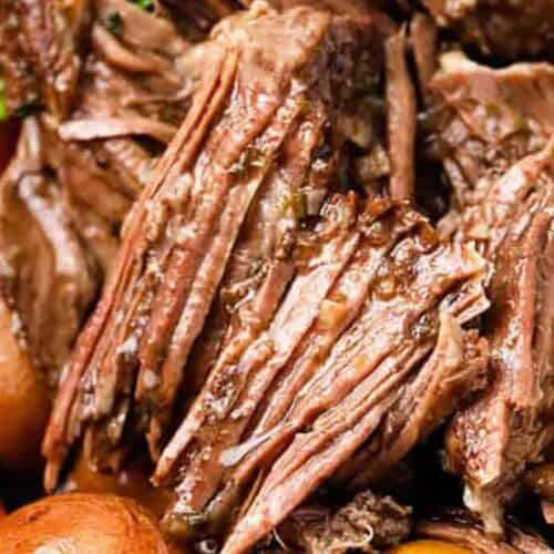A close up of pot roast