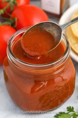 spoonful of Enchilada Sauce