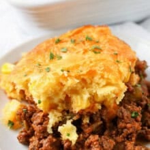 plated Tamale Pie