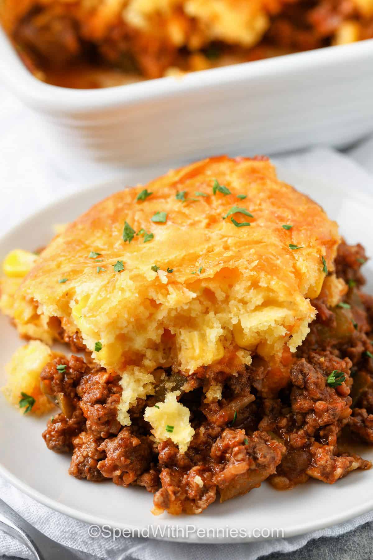 One-Dish Tamale Pie With Cornbread Topping