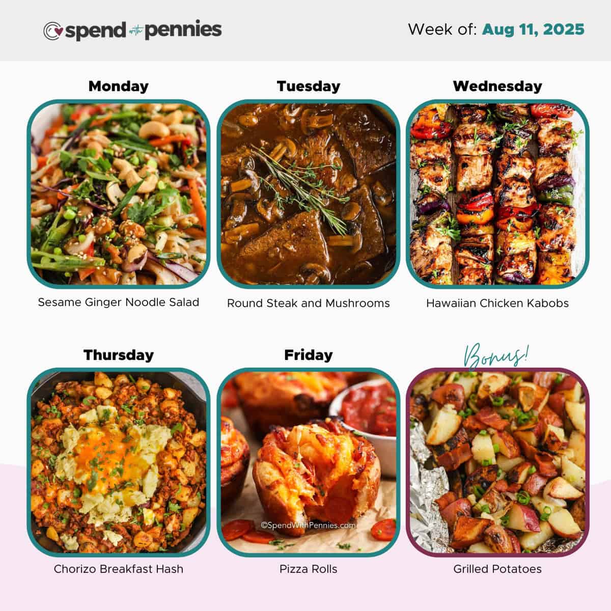 Weekly Meal Plan for Aug 11, 2025 Hero