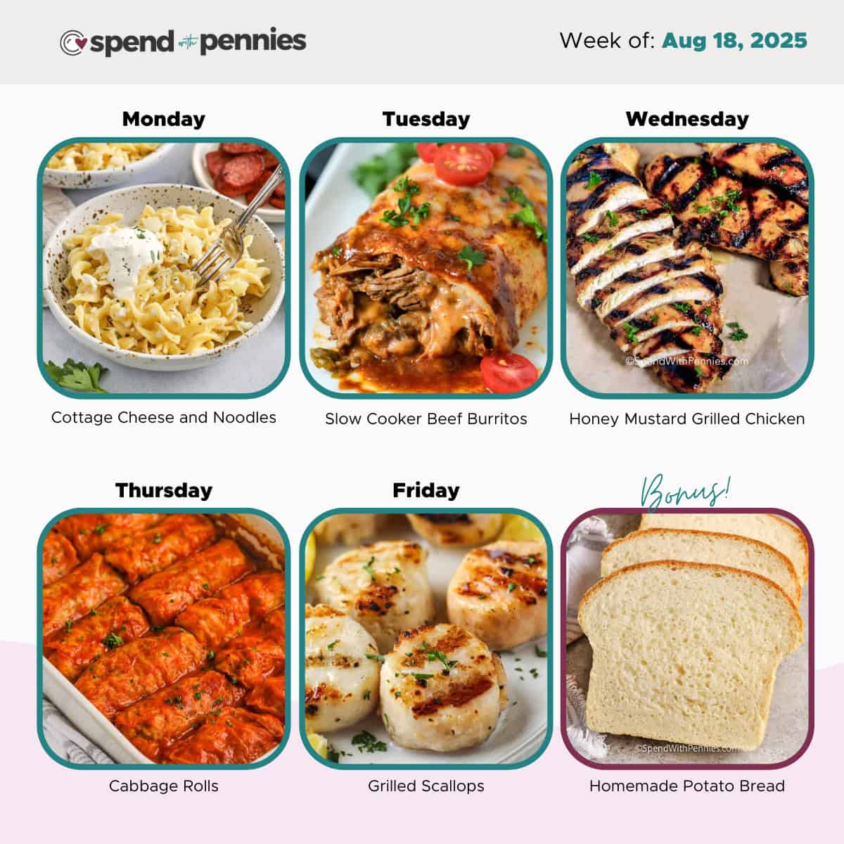 Weekly Meal Plan for Aug 18, 2025 Hero