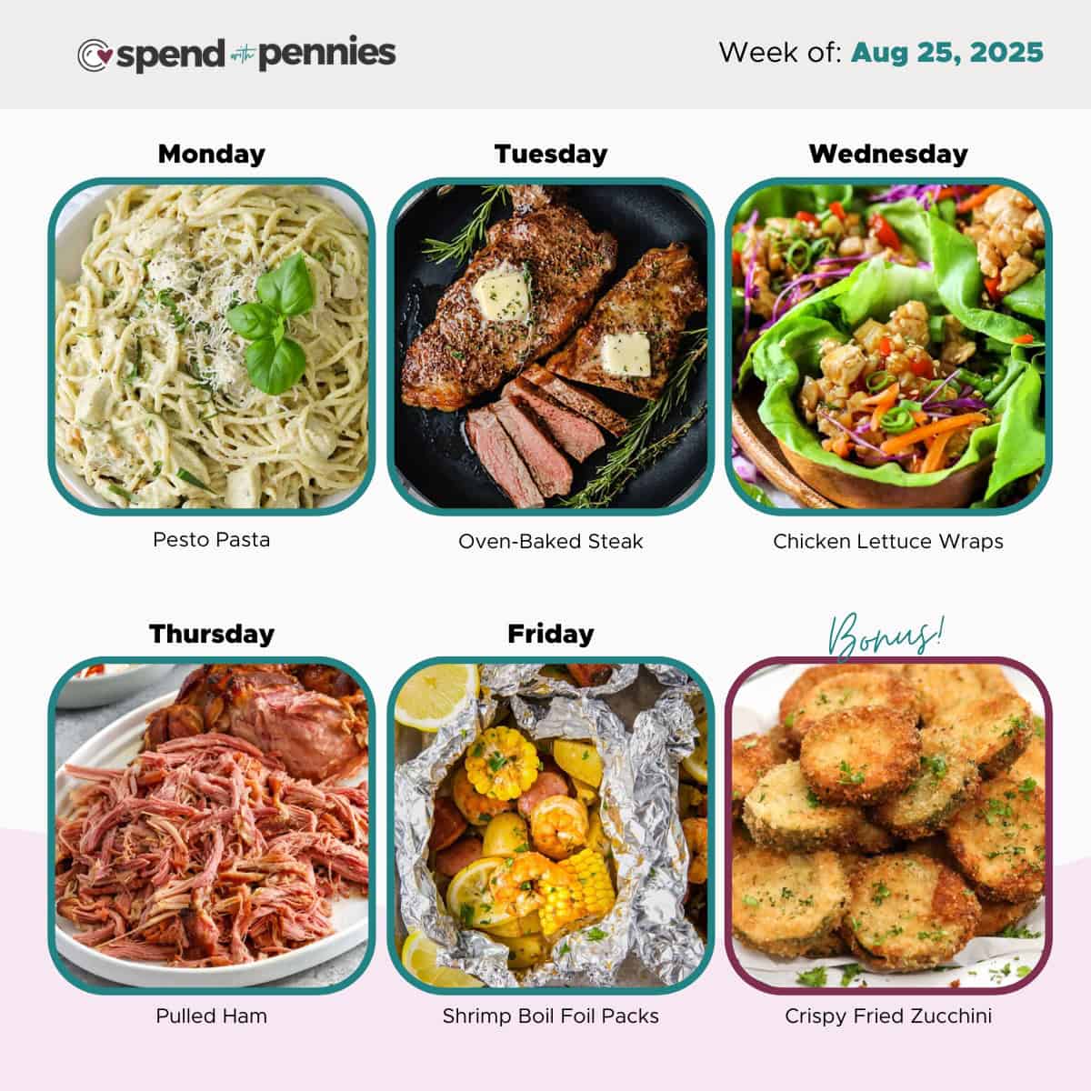 Weekly Meal Plan for Aug 25, 2025 Hero