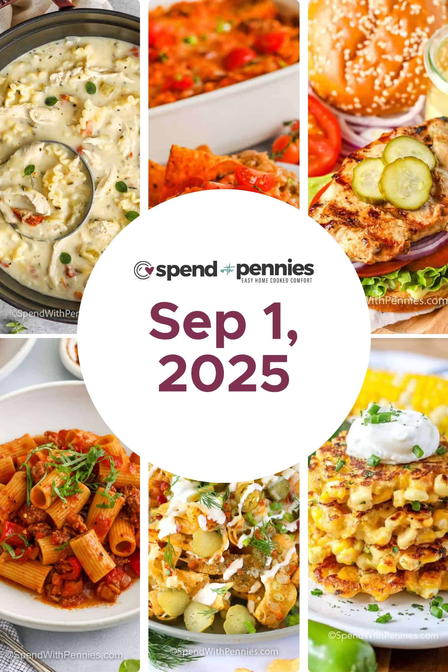 Weekly Meal Plan Sep 1, 2025