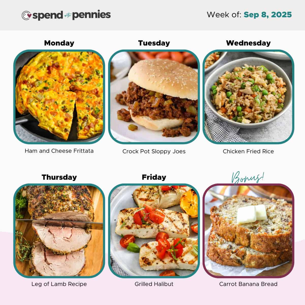 Weekly Meal Plan for Sep 8, 2025 Hero