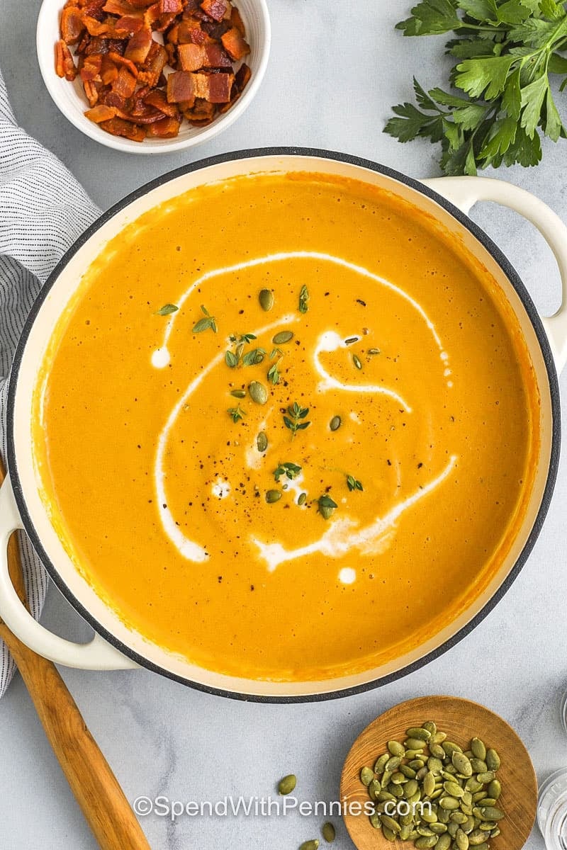pot of Pumpkin Soup