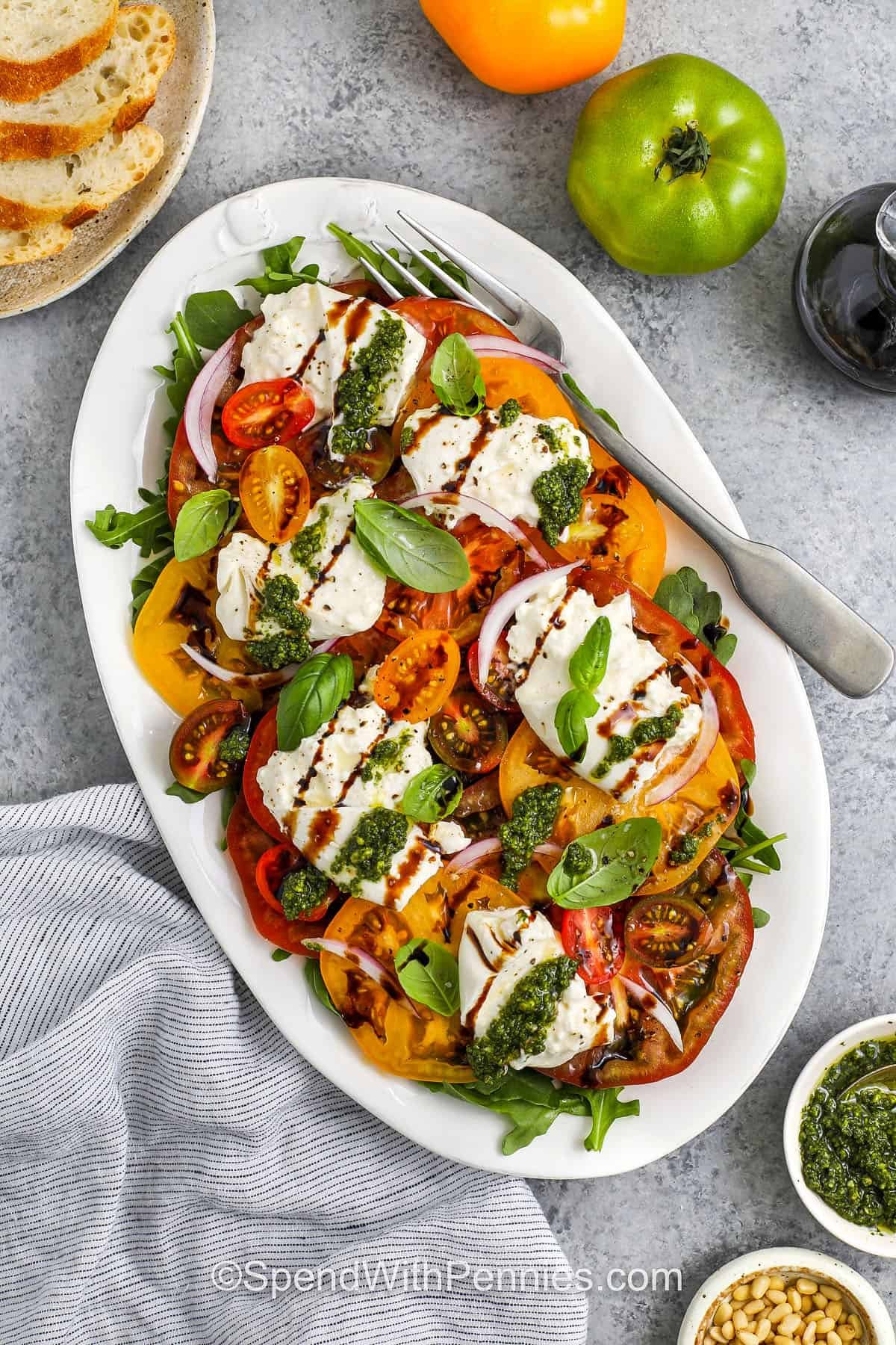Tomato Burrata Salad with balsamic