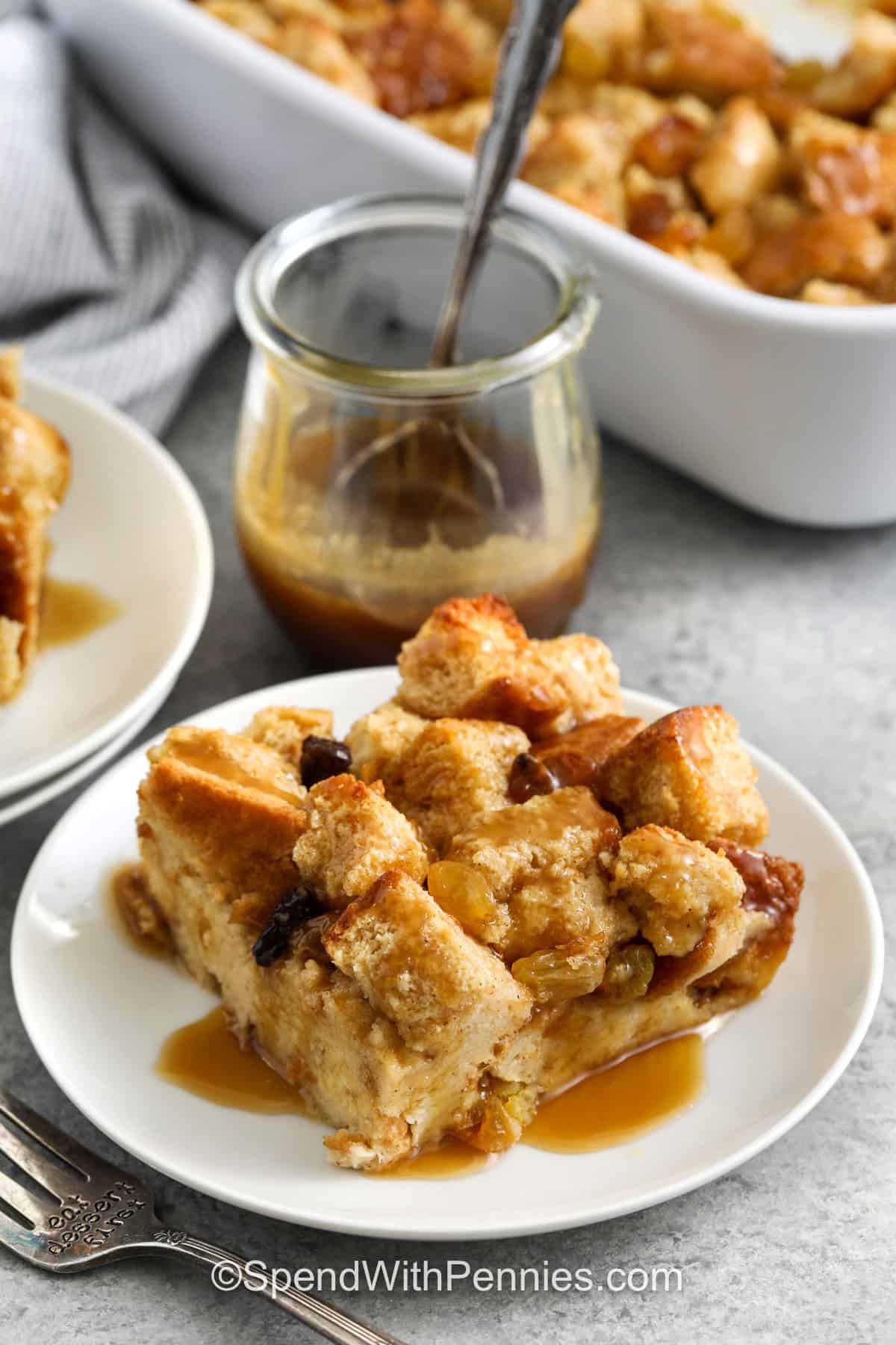Bread Pudding Recipe with caramel sauce