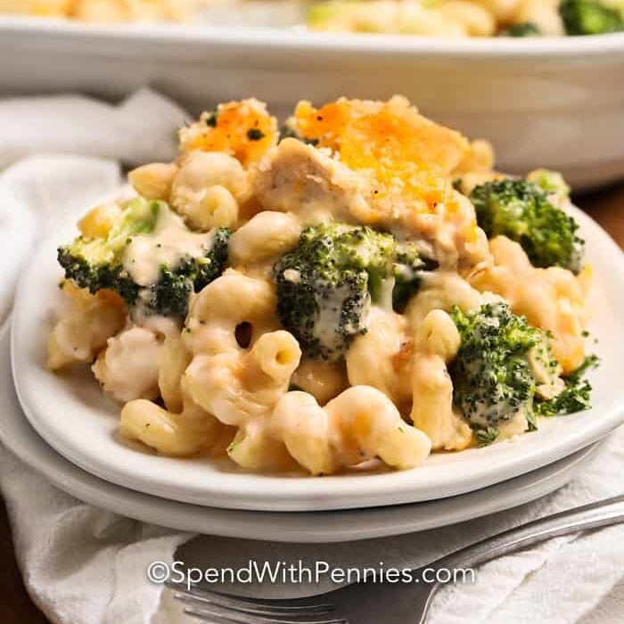 Chicken Broccoli Casserole on a plate