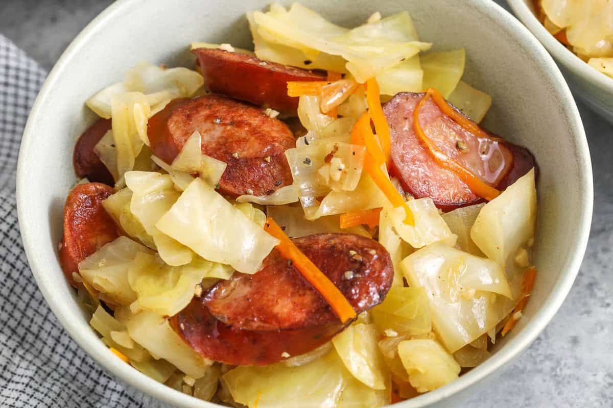 Smoke Sausage & Cabbage: One Pan Comfort!