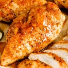 Hot Honey chicken cooked on a plate