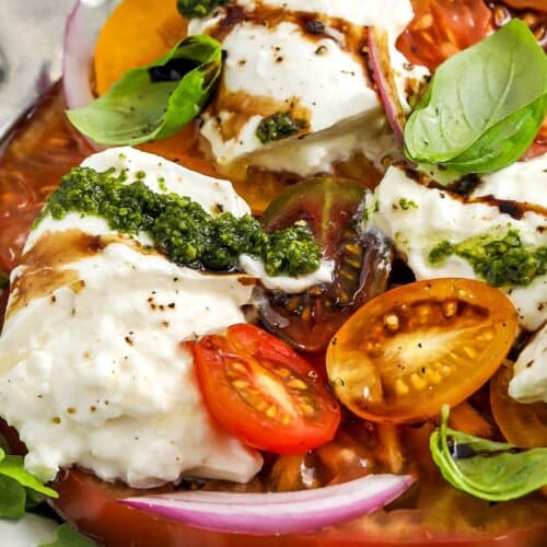 Prepared Tomato Burrata Salad
